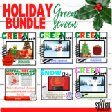 Winter + Christmas Distance Learning BUNDLE| Green Screen 