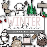 Winter & Christmas Doodles - Clip Art [IN COLOR!]