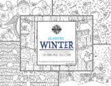 Winter Christmas Holiday Visual Arts Coloring Pages Highly