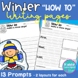 Winter / Christmas "How to" Writing Worksheets and Prompts