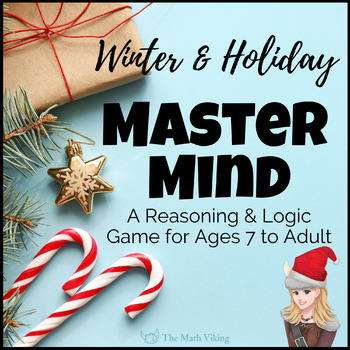 Preview of Winter Christmas Math RAISE MASTERMINDS Game: Logic Reasoning Problem Solving