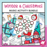 Winter & Christmas Music Worksheets & Activities Bundle