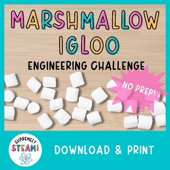Preview of Winter & Christmas STEM / STEAM Activity - Build An Igloo Engineering Challenge!