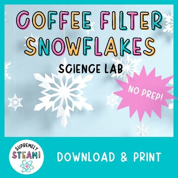 Preview of Winter & Christmas STEM / STEAM Activity - Snowflake Solubility Science Lab!