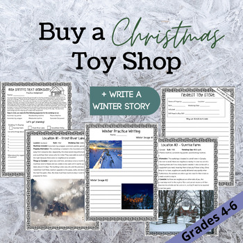 Preview of Winter/Christmas Short Stories + Buy a Toy Shop - Intermediate Writing Unit