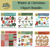 Winter & Christmas Themed Clipart Bundle