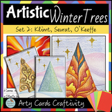 Winter Christmas Tree Art Inspired Card Craft 2: Sub, earl