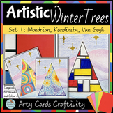 Winter Christmas Tree Art Inspired Card Craft 1: Sub, earl