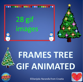 frame christmas clipart animated