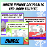 Winter, Christmas, Valentine's Day Phonics Decodables and 