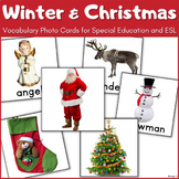 Winter & Christmas Vocabulary Flashcards Speech Therapy Au