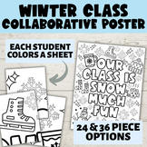 Winter Class Collaborative Poster | Class Mural Coloring S