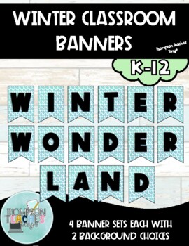 Gradient Blue Winter Wonderland Banner Set 1413448 Vector Art at