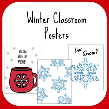 Preview of Winter Classroom Posters