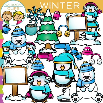 Preview of Winter Pieces Clip Art