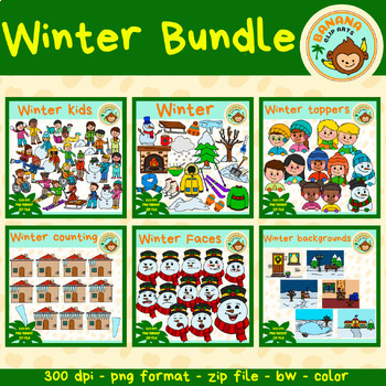 Preview of Winter Clipart Bundle {$24.50 value}