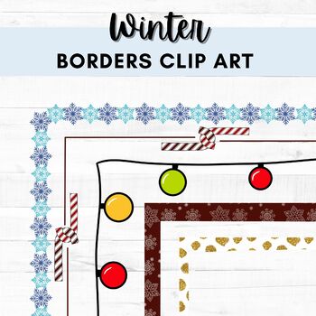 winter clip art borders
