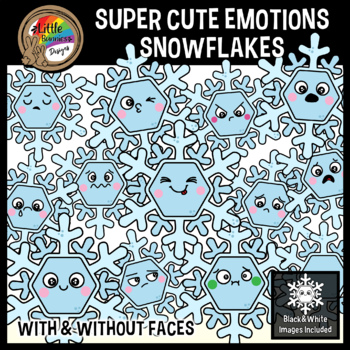 Preview of Winter Clipart | Emotions and Feelings | Snowflake Faces