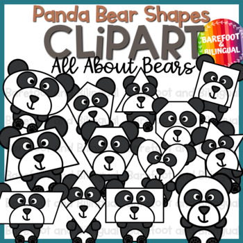Preview of Winter Clipart - Panda Bear Shapes - Bear Clipart - Winter Clip Art