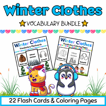 Winter Clothes Flashcards, Memory Card Game for Kids, Winter Printables,  Vocabulary Cards, Word Cards, Educational Resources, Preschool -  Israel