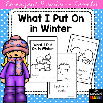 Preview of Winter Clothes Emergent Reader