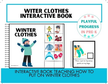 Preview of Winter Clothes - Interactive Social Story, Pre-K Kindergarten