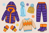 Winter Clothes (Vocabulary Lesson)