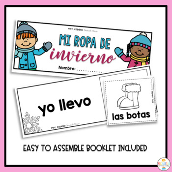 Winter Clothes in Spanish Worksheets - Ropa de Invierno