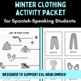 Winter Clothing Activities & Vocab | Spanish to English | 