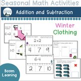 Winter Clothing Addition and Subtraction Boom Decks