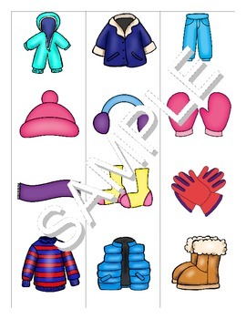 Games in SPANISH - Ropa de invierno / winter clothes - clothing by  Vari-Lingual
