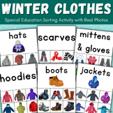 Winter Clothing Sort Autism Visuals Non-Identicals Matchin