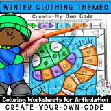 Winter Clothing Speech Therapy Activities : Create-Your-Ow