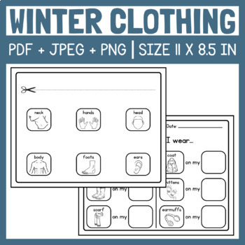 Winter clothes 5l worksheet