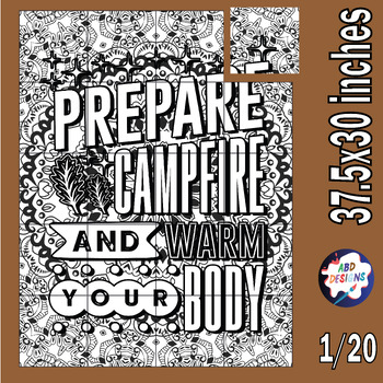 Preview of Winter Collaborative Posters Art Coloring Pages -December Bulletin Board ideas