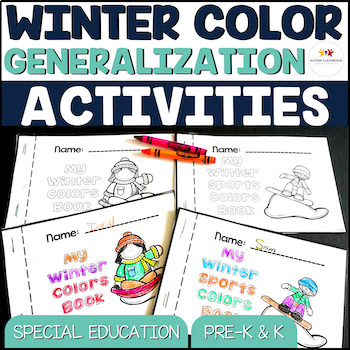 Preview of Winter Color Activities for Generalization {Autism, Early Childhood}