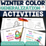 Winter Color Activities for Generalization {Autism, Early 