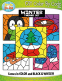 Winter Color By Code Clipart {Zip-A-Dee-Doo-Dah Designs}