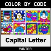 Winter: Color By Letter (Uppercase)