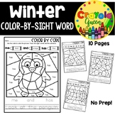 Winter Color-By-Sight Word