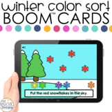 Winter Color Sort Boom™ Cards - Distance Learning for Spec