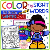 Winter Color by Code -Sight Words First Grade