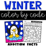 Winter Color by Number Addition