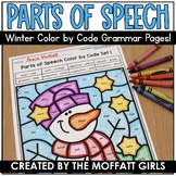 Winter Color by Parts of Speech Grammar