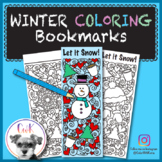 Winter Coloring Bookmarks!