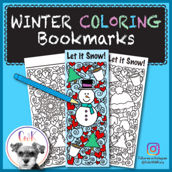 Preview of Winter Coloring Bookmarks!