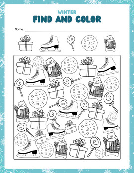 Preview of Winter Coloring Page