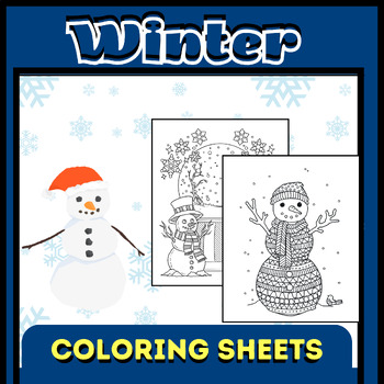 Preview of Winter Coloring Page - Coloring Sheets - Winter Activities-Childhood Activity