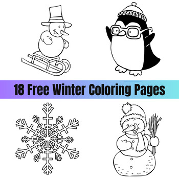 Preview of Winter Coloring Pages