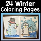 Winter Coloring Pages {24 Winter Coloring Sheets + Mandala